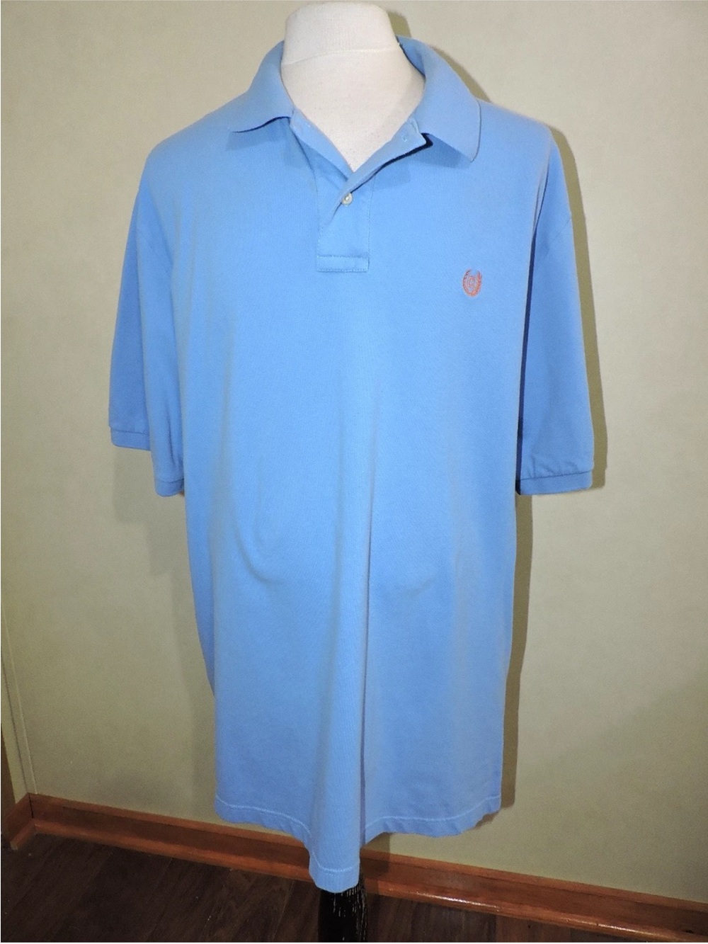 Chaps Shirt Men Size 3XLT Button Up Short Sleeve Logo